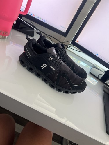 On Cloud 5 Waterproof Black Running Sneakers