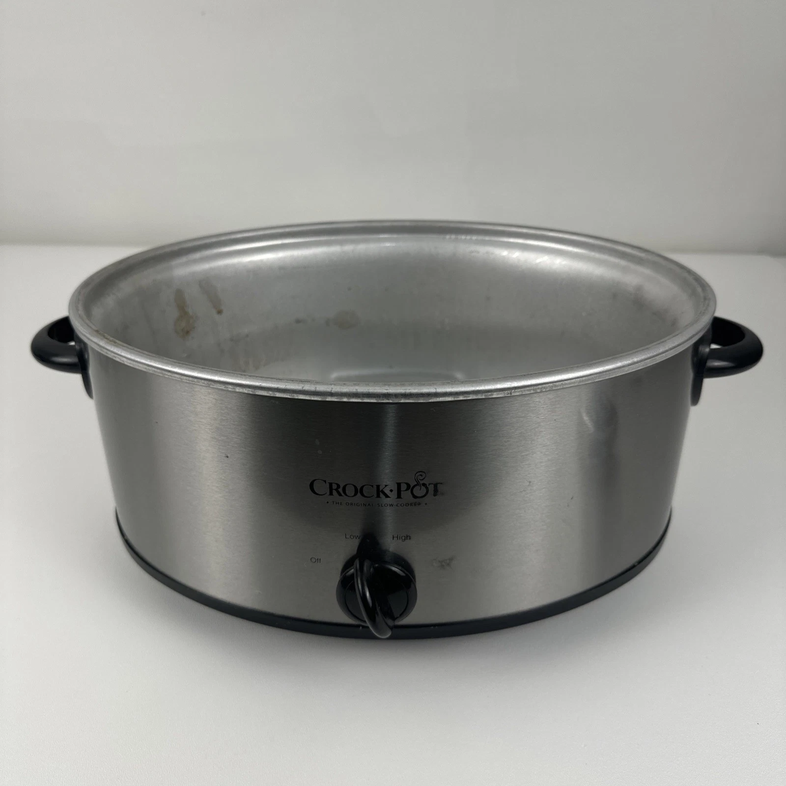CROCK POT 7qt Slow Cooker SCV700-S BASE ONLY Stainless Steel Tested WORKS