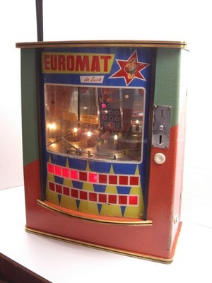 Wandflipper EUROMAT DE LUXE  -  60'er Jahre - 10PF - Flipper
