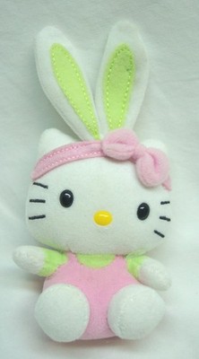 TY Beanie Babies HELLO KITTY AS EASTER BUNNY 5'' Plush STUFFED ANIMAL Toy