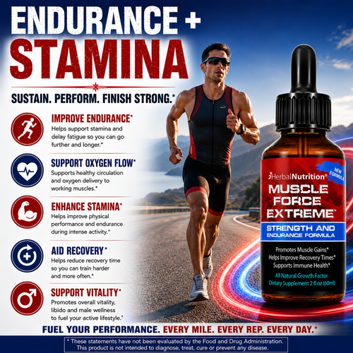 Bodybuilding Supplement Muscle Force Extreme 2 Bottle Pack 345mg Growth Formula