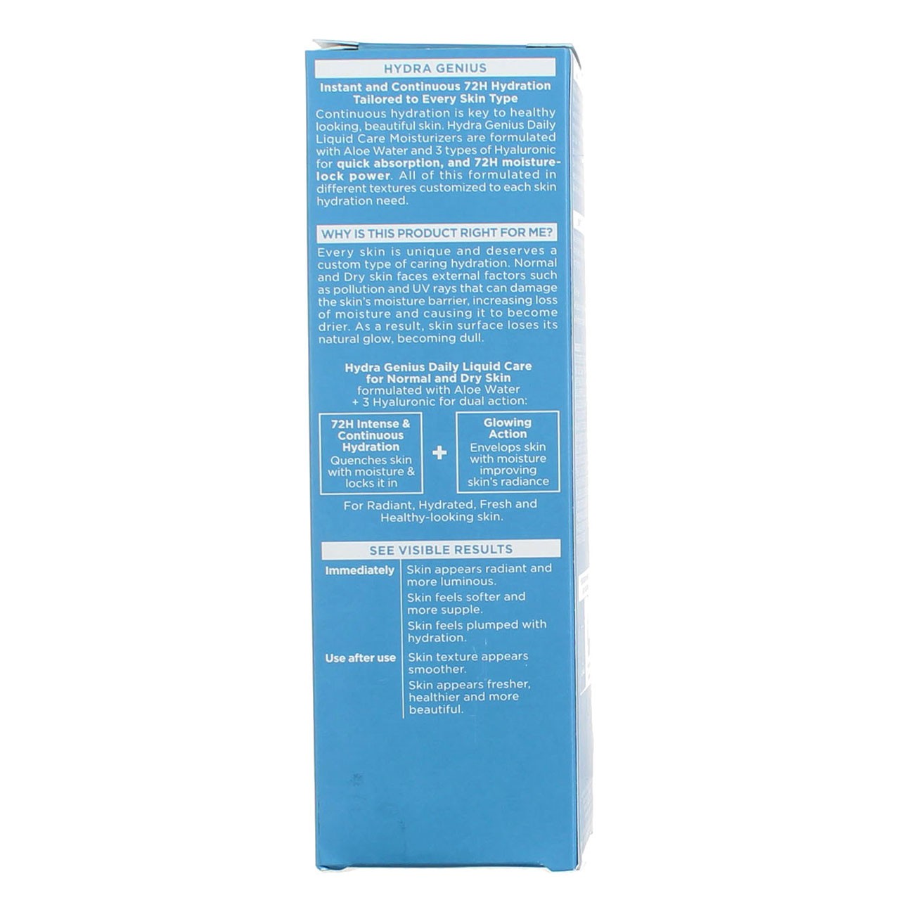 6 Pack L'Oreal Paris Hydra Genius Daily Liquid Moisturizer, Glow, 3.04 fl oz