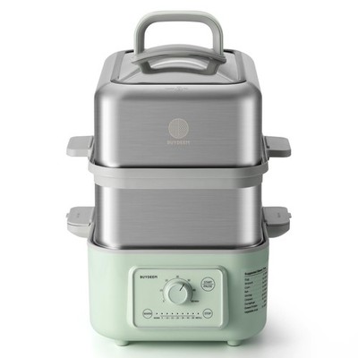 BUYDEEM G52 10.6 Quart 2Tier Electric Food Steamer for 48 Servings, Vegetable...