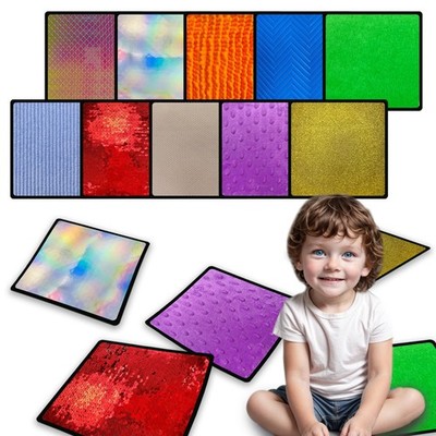 Bouiexye 10 Sets Sensorische Matten für autistische Kinder strukturierte sensorische Fliesen