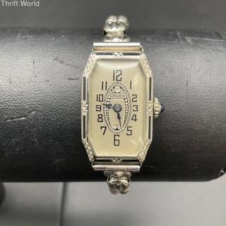 Vintage Art Deco Gruen Guild 15 Jewels Ladies Watch 14K Gold Reinforced Case