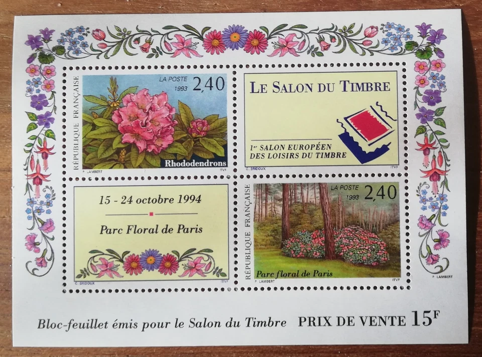 BF SALON DU TIMBRE - PARC FLORAL DE PARIS 1994 - Neuf Sans charnière - Photo 1/1