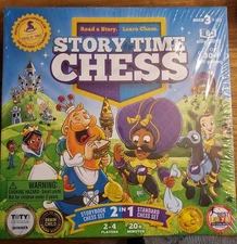 Story Time Chess Educational Game & Storybook Kids Learn To Play Chess ~ New
