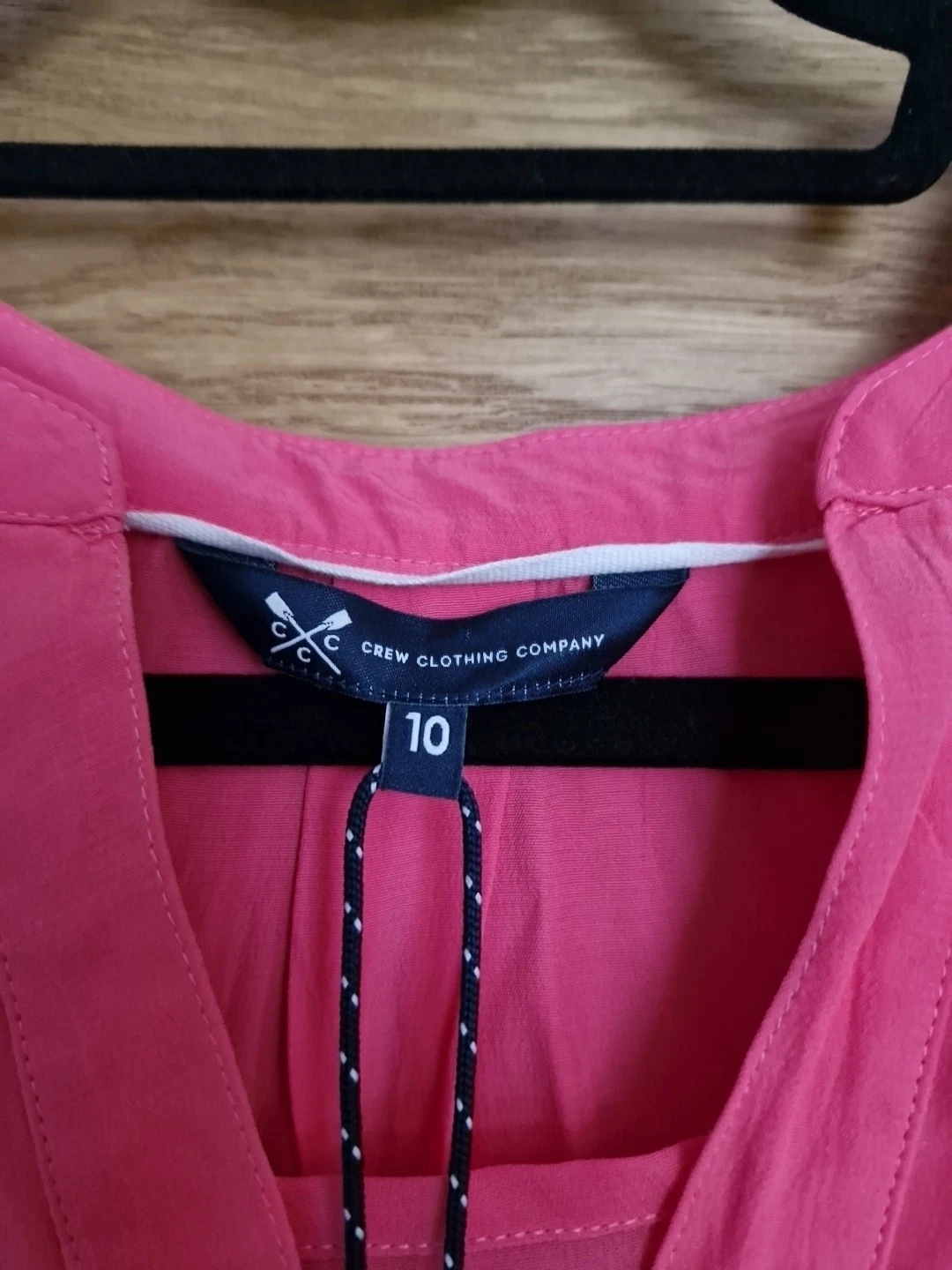 VETEMENTS Crew Clothing Company Vestito Camicia Rosa Con Cintura Nuovo Con Etichetta Taglia 10