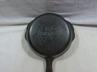Rare GRISWOLD #2 Large Block Logo Cast Iron Skillet Frying Pan 703 Sits Flat