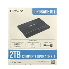 PNY 2TB CS900 2.5” SATA-III SSD Complete Upgrade Kit with Transfer Cable