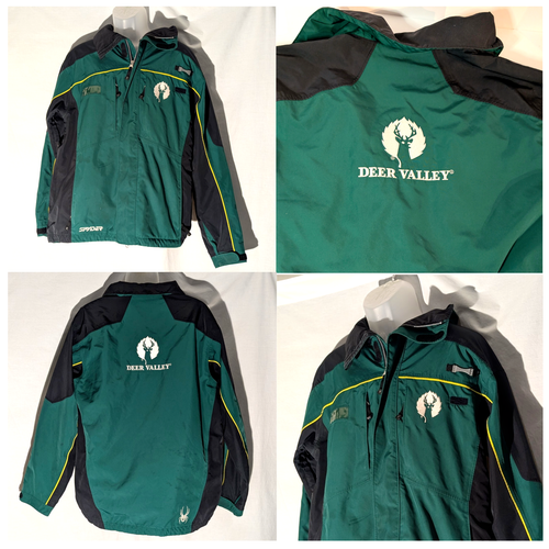 Deer Valley Spyder XTL Thinsulate 20,000mm Med Green Vintage 90s Ski Jacket Rare - Picture 1 of 21