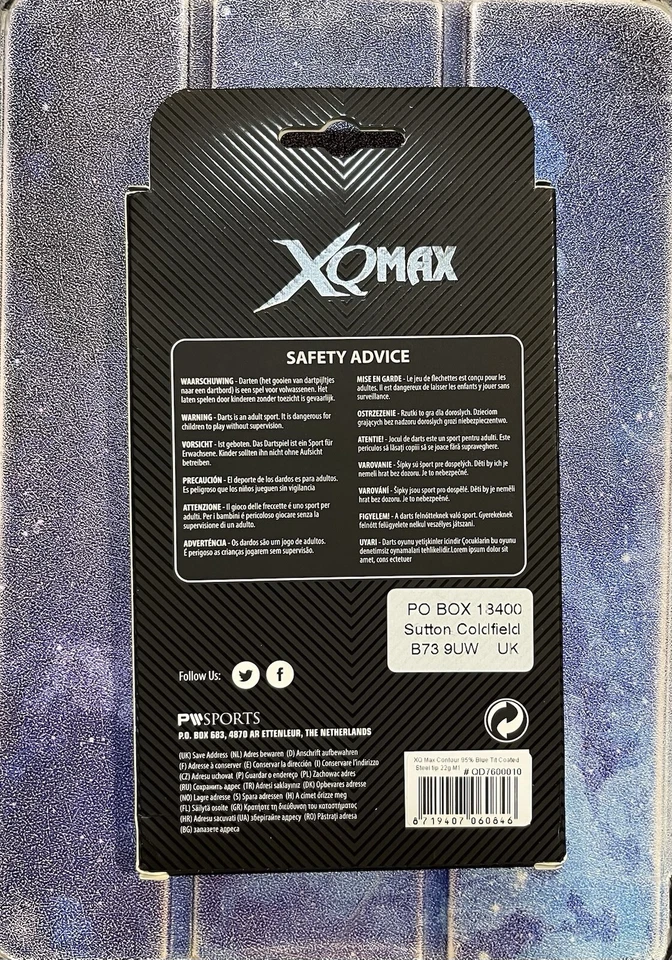 Dardos XQ Max Contour 95 % punta de acero de tungsteno  Foto 2 de 2