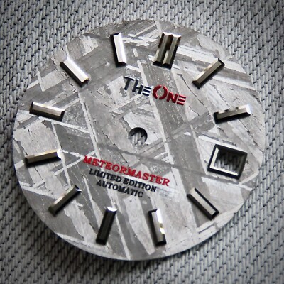 Dial Maker Dial - Grey/Natural Meteorite Dial For Seiko mod dial