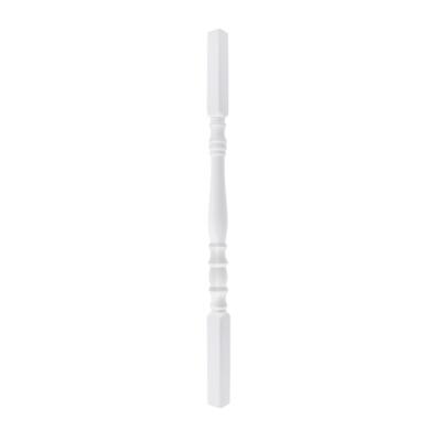 LMT 3200-32.0-WHITE 1 3/8'' Sq x 32'' Colonial Thermoformed Vinyl Spindle - White