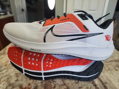 NIKE Zoom Pegasus 40 Oregon State White/Team Orange/Black Mens 14 DZ5954-100