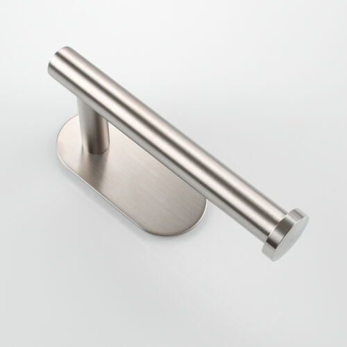 Soporte de papel higiénico autoadhesivo de acero inoxidable soporte para rollos de papel higiénico - Imagen 2 de 11