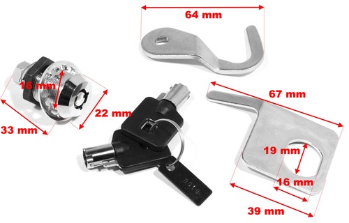 Topcase Schloss Kit für Harley-Davidson Touring Modelle Tour Pack Lock 1991-2013 - Picture 2 of 3