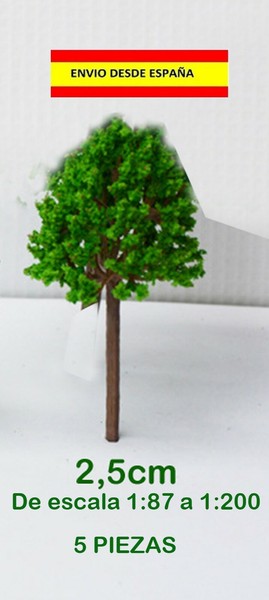 MAQUETAS TRENES DIORAMAS 5 ARBOLES ARQUITECTOS MODELISMO VEGETACI�N ESCALA
