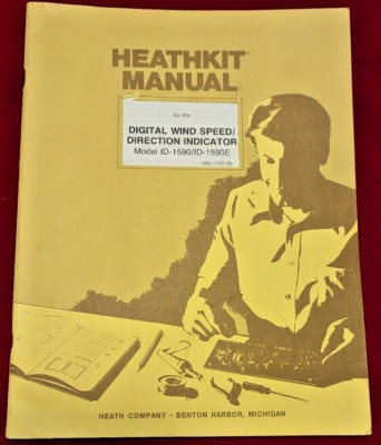 ID-1590 /E Heathkit Digital Windspeed/ Direction Indicator Manual and Schematics