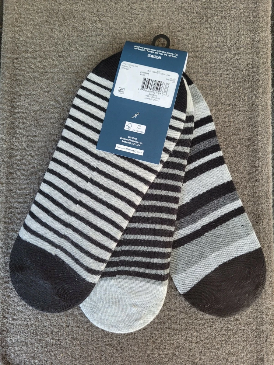 Men's no show deals liner socks walmart