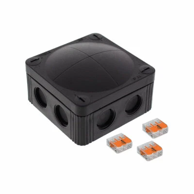 Wiska Wago 308 85 x 85 outdoor weather proof box IP66 ENCLOSURE BLACK