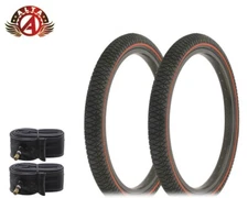 2 Alta BMX BICYCLE 20" x 1.95" X-PERFORMER FREESTYLE RED LINE TIRES W/TUBES.