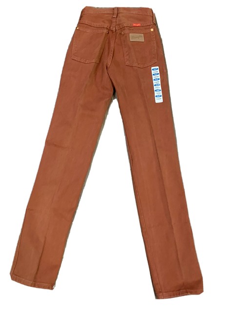 VTG Wrangler Womenâs 14MWZEN Brown Slim Fit Jeans Size 1x34 24x34 Made USA NWT | eBay
