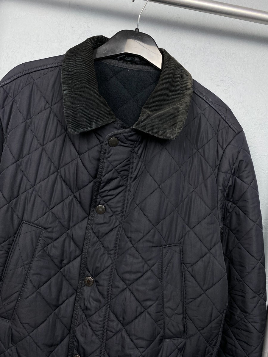 Barbour Bardon Vintage Mens Polarquilt Quilted Jacket Size L | eBay