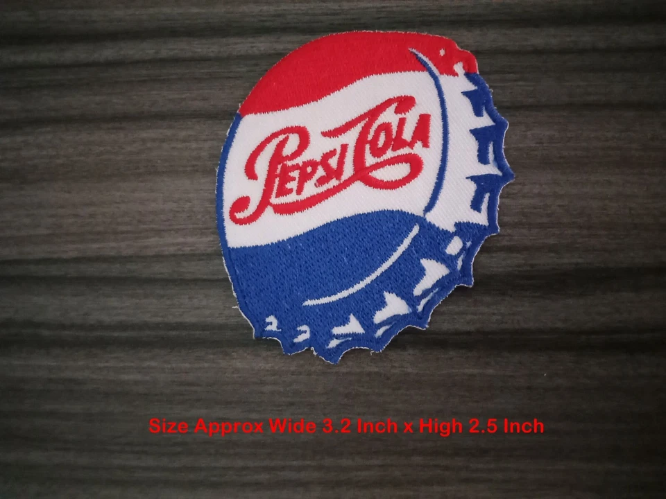 3 pcs Pepsi lid Iron on Patch Embroidered Sew on Jean bag hat shirt Jacket Cloth - Image 3 of 4