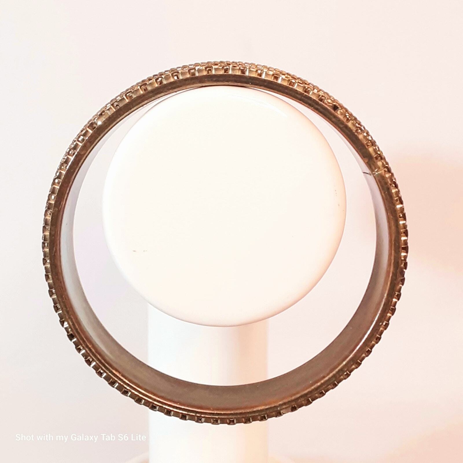 Unsigned Chicos Chunky Bangle Bracelet Brass Tone… - image 2