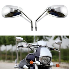 Chrome Motorcycle View Side Mirrors For Yamaha Road Star Warrior XV 1600 1700