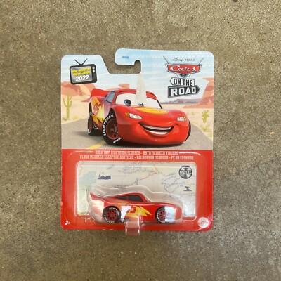 Disney Pixar Cars Road Trip Lightning McQueen Metal On The Road NEW ...