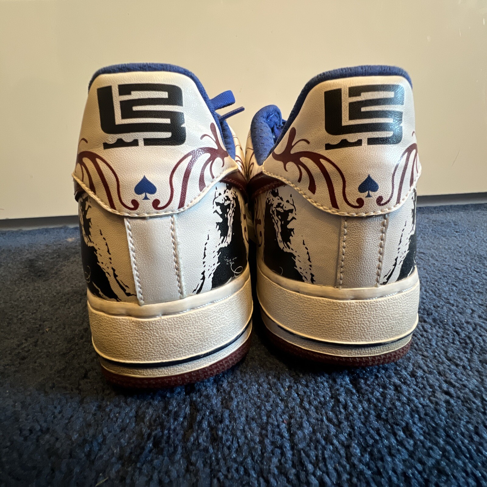 Very Rare!! LeBron, Size UK 10 Nike Air Force 1 premium Low special Edition￼ image 5