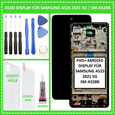 AMOLED Display For Samsung A52s 2021 5G SM-A528B LCD FHD Screen Touch Screen