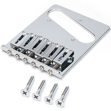 NEW Gotoh GTC201 Telecaster Vintage Style Bridge Brass Saddles 10.8mm - CHROME