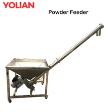 Flour Screw Feeding Vibrating Hopper Inclined Conveyor Machine Auger Feeder CE