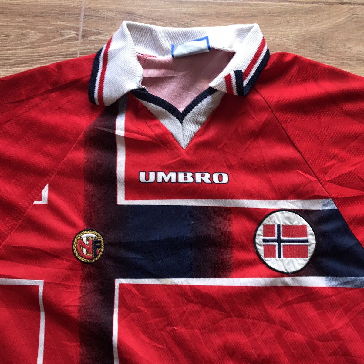 NORWAY NATIONAL TEAM 1997/1998 FOOTBALL SHIRT SOCCER JERSEY