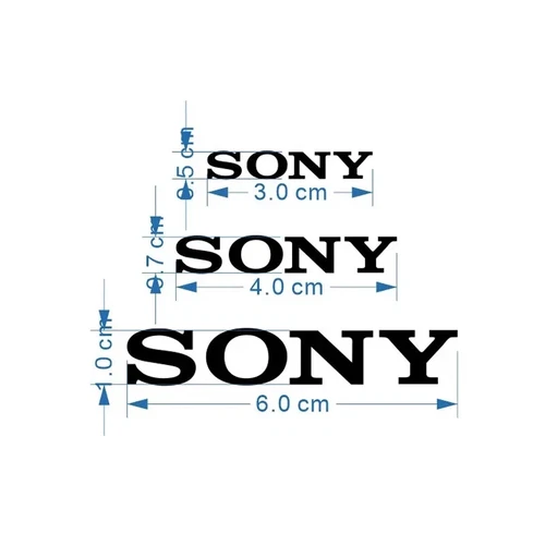 SONY Metal LOGO Sticker For Laptop PC Tablet Computer Mobile Digital Camera