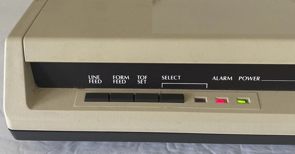 Okidata Microline 192 Plus Serial USB 120V 9 Pin Dot Matrix Printer Powers On - Image 4 of 4