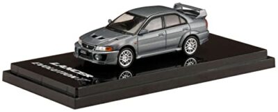 1/64 Mitsubishi Lancer GSR Evolution 5 (CP9A) 1998 Grau Metallik Miniaturauto