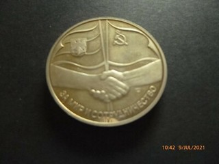 Medaille Nickel Gorbatschow / Weizsäcker Staatsbesuch Bonn BRD 1989