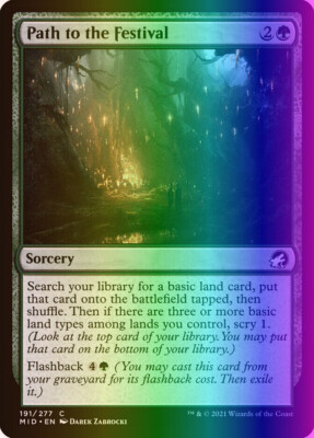 MTG Path to the Festival (191/553) Innistrad Midnight Hunt LP FOIL