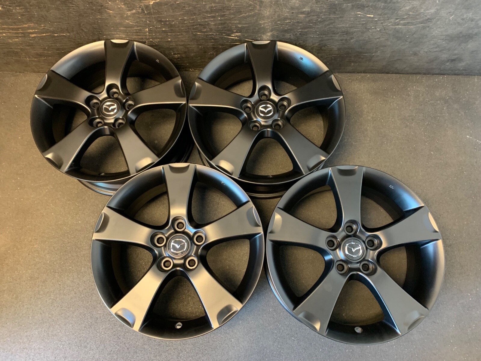 Satin Black Powder Coat Rims