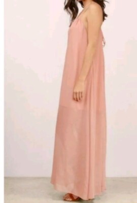 Tobi King's Queen Maxi Dress in Blush Pink XS NWT 