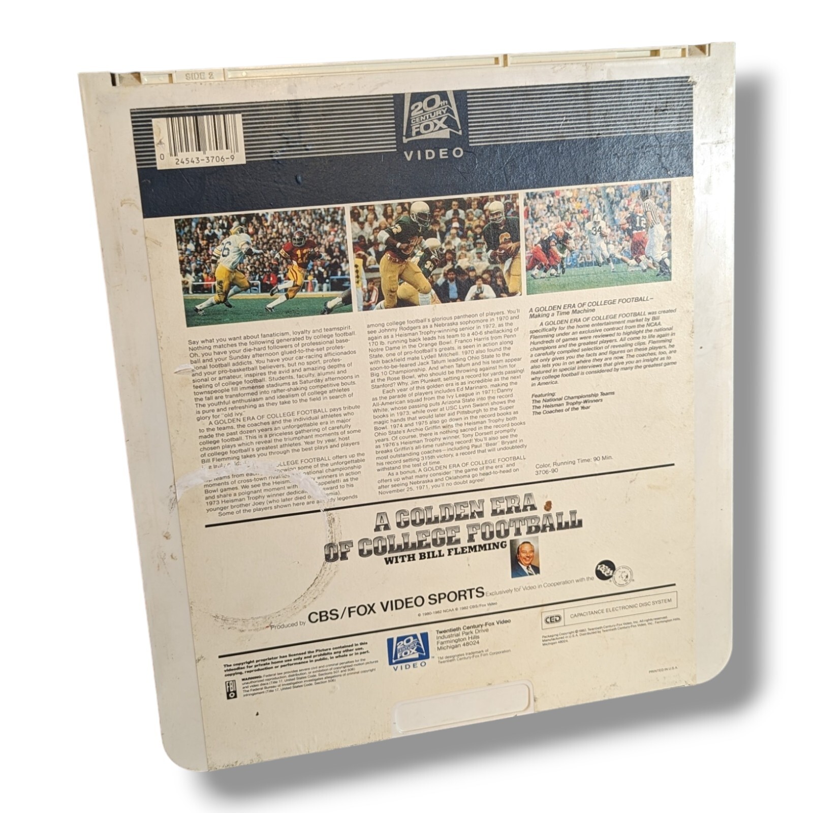 Vintage Golden Era of College Football 1982 CED - Capacitance ...