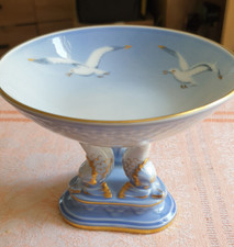 Vintage Denmark Copenhagen Bing Grondahl porcelain candy sweet vase bowl gull