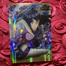 HINATA HYUGA NARUTO GOLD Anime SSR GODDESS WAIFU Girl ACG Holo Card