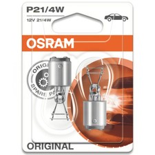 2 x Osram Original 12V 566 P21/4W BAZ15d Stop Tail Brake Light Car Bayonet Bulbs