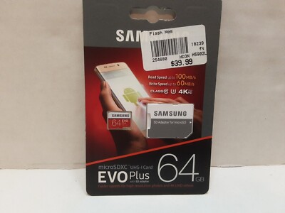 Samsung Memory microSDXC UHS-I Card, EVo Plus 64 GB, NIP