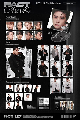 nct127 CD まとめ売り NCT 127 FACT CHECK 5th Album EXHIBIT Ver/CD+Poster+4 Post Card+